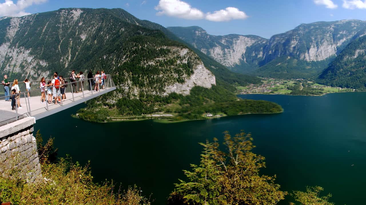 Vandring Hallstatt Salzkammergut welterbeblick