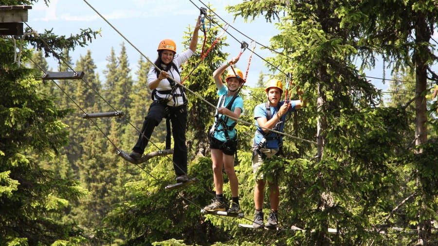 Många äventyr på Abenteuerpark Planai