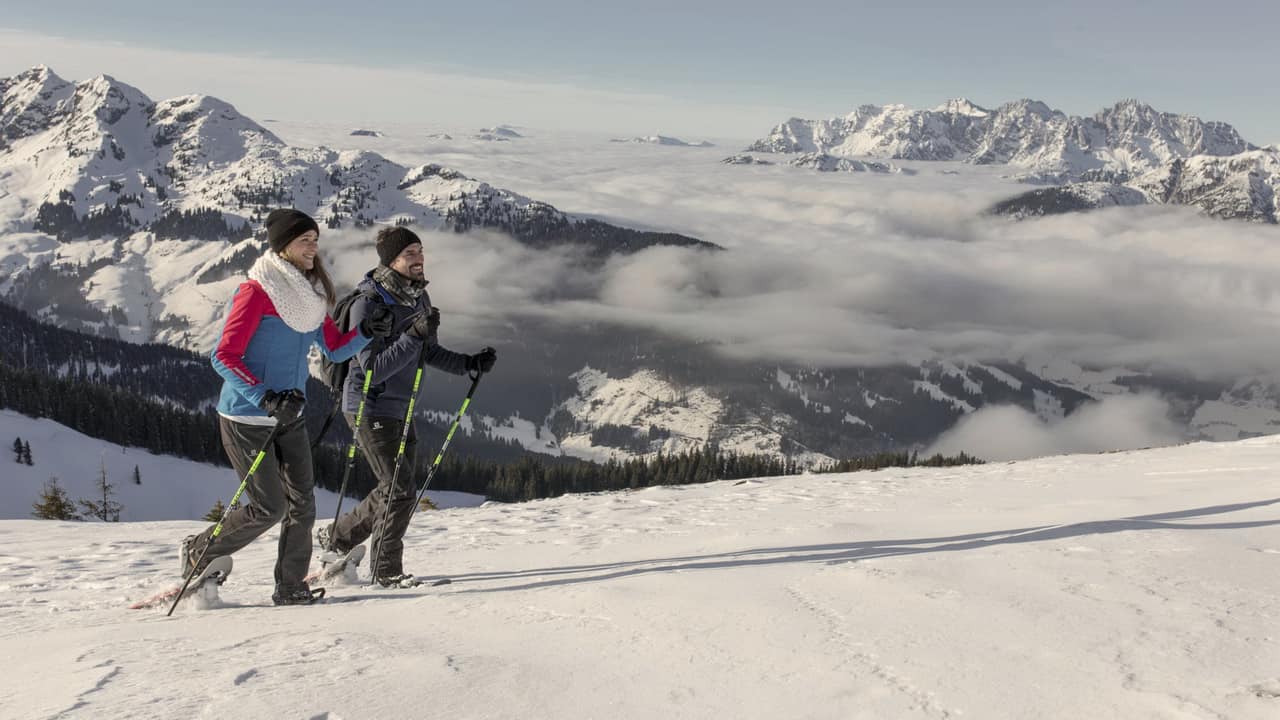 Snöskorvandring Saalbach Hinterglemm - Saalfelden Leogang