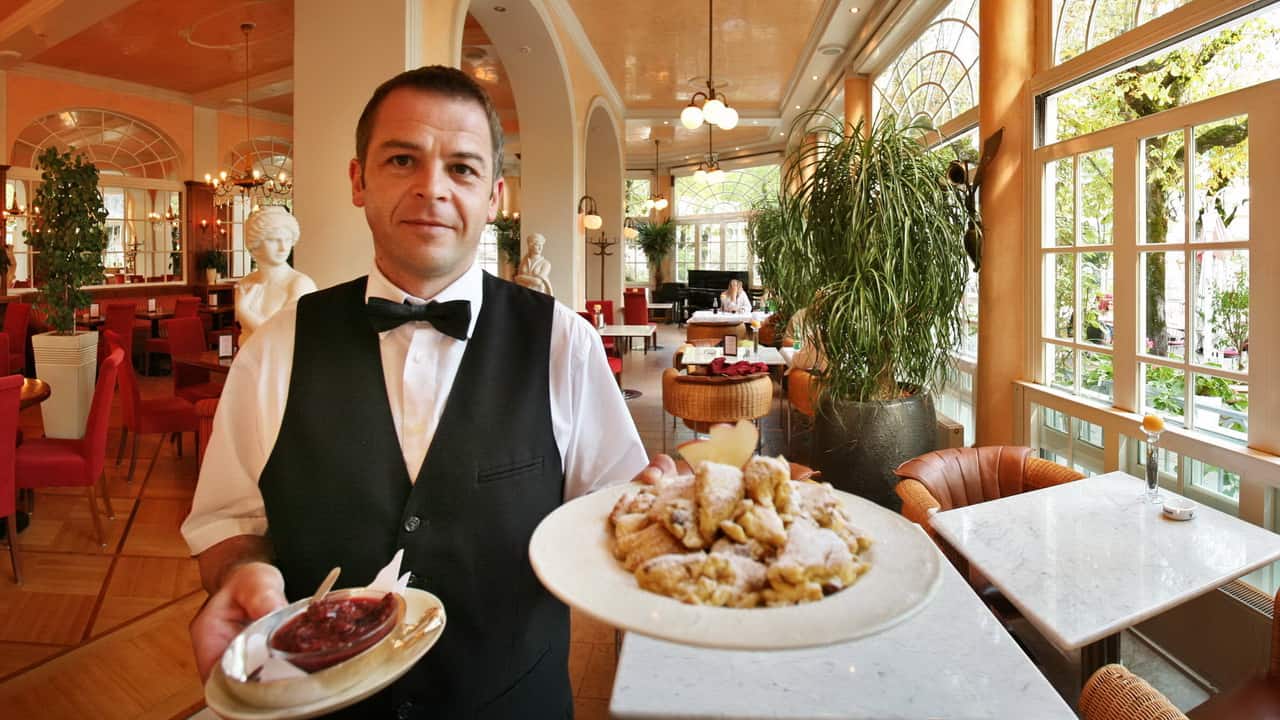 Konditori Zauner i Bad Ischl semester Österrike