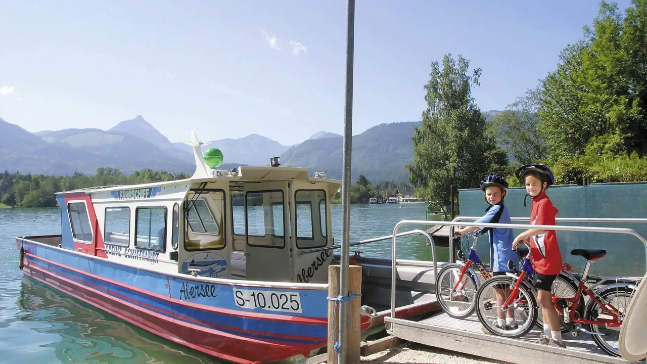 Cykelfärjan Wolfgangsee cykelsemester
