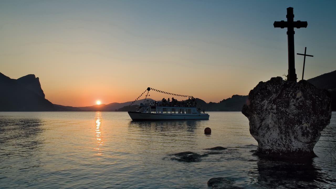 Mondsee i vackra Salzkammergut - semester cykelsemester i Österrike