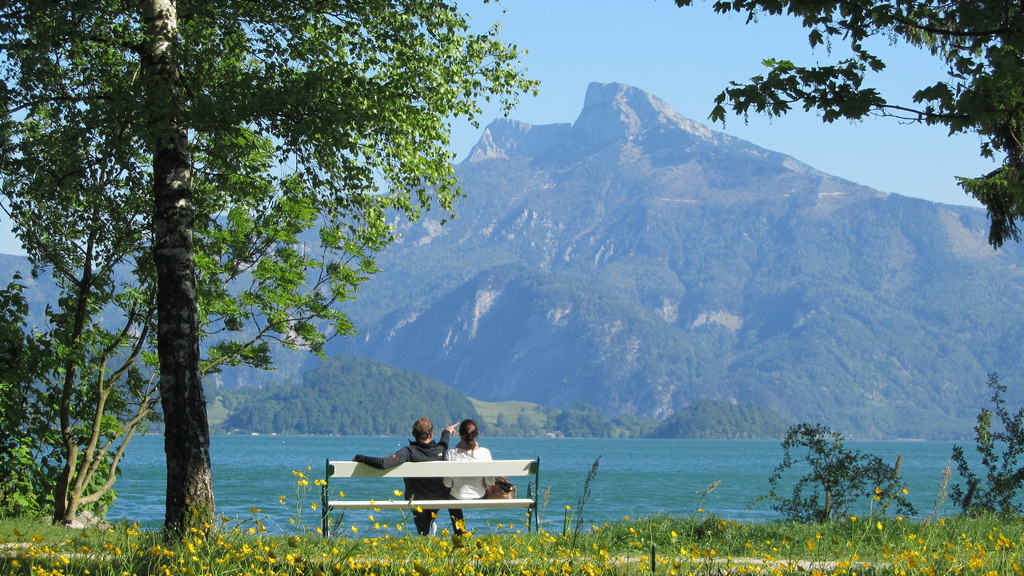Vandra i Salzkammergut: Mondsee Drachenwand