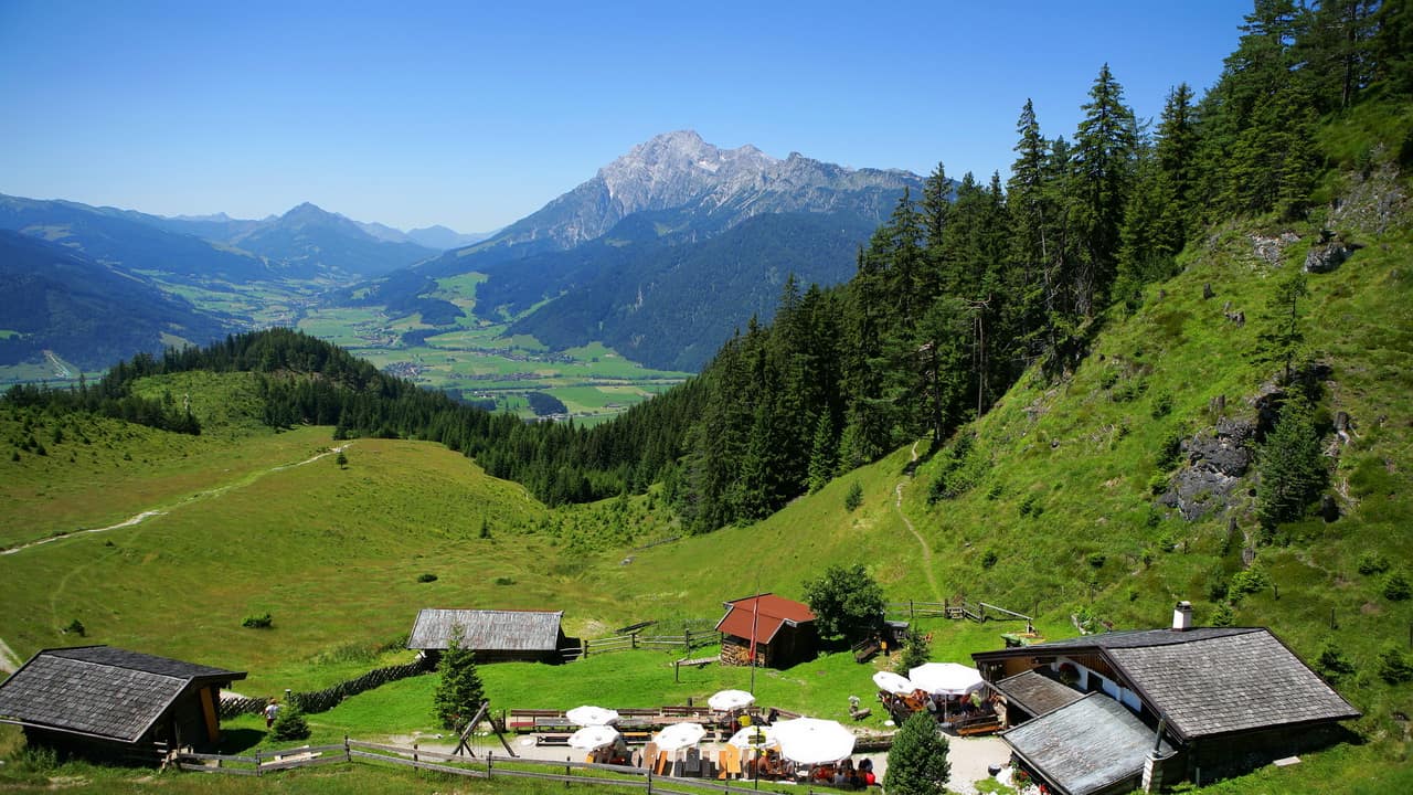 Vandring Hüttor Zell am See Semester i Österrike