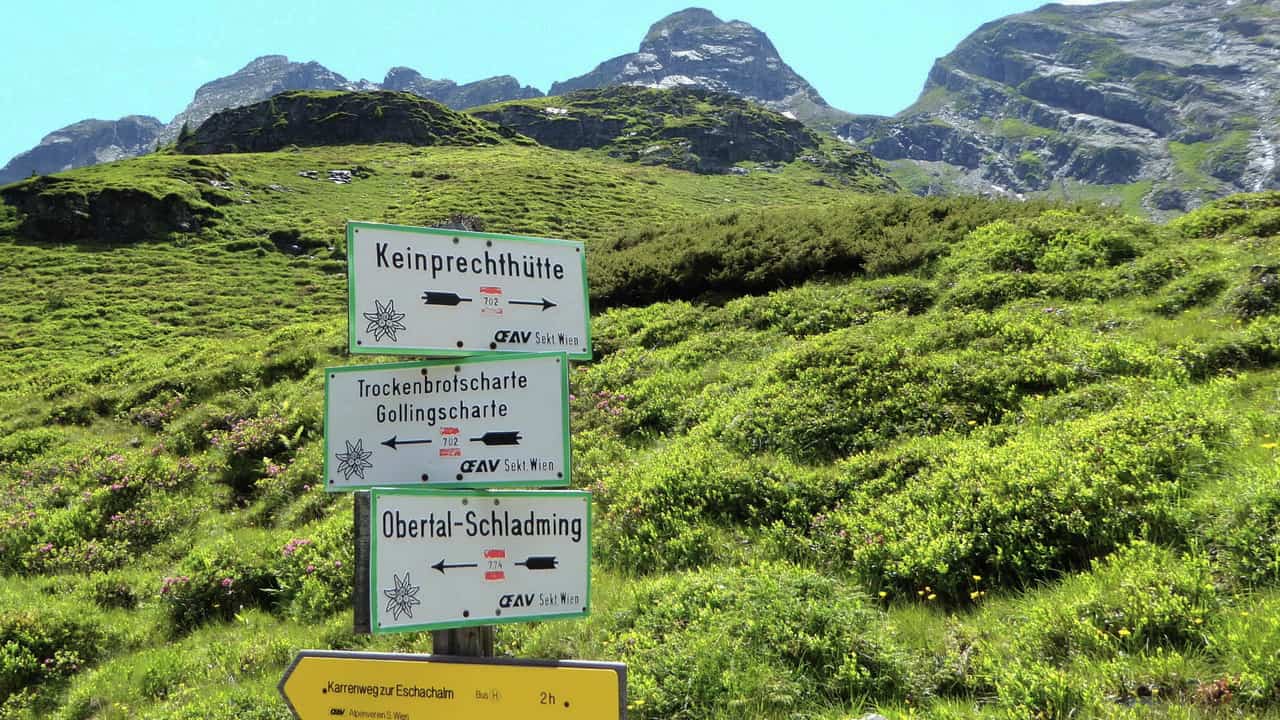 Tydliga skyltar och bra markering! © Austria Travel - Rusner