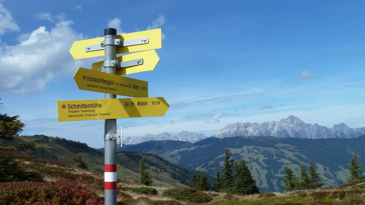 Vandring med guide mot Schmittenhöhe