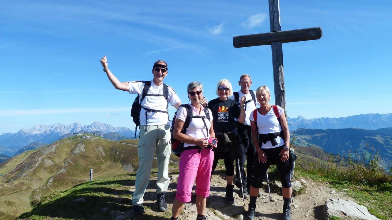 På toppen Hohe Penhab 2.112 m ovanför Hinterglemm © Austria Travel - Rusner