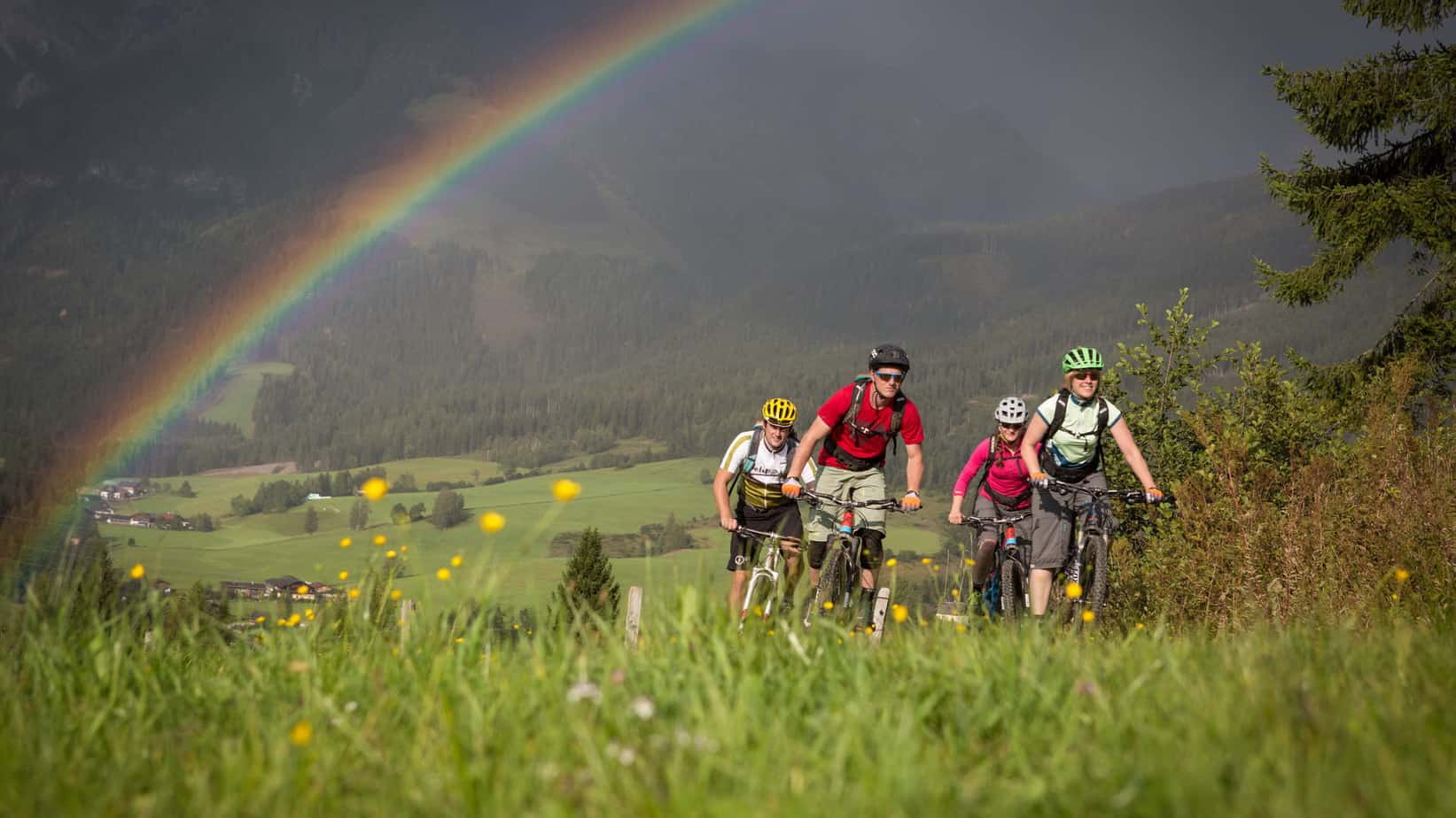 Mountainbiketour grupp Maria Alm Hochkönig