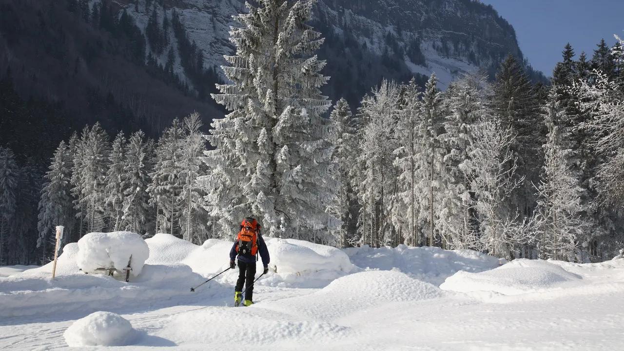 Snösko-trailen vid Rettenbachalm - Salzkammergut