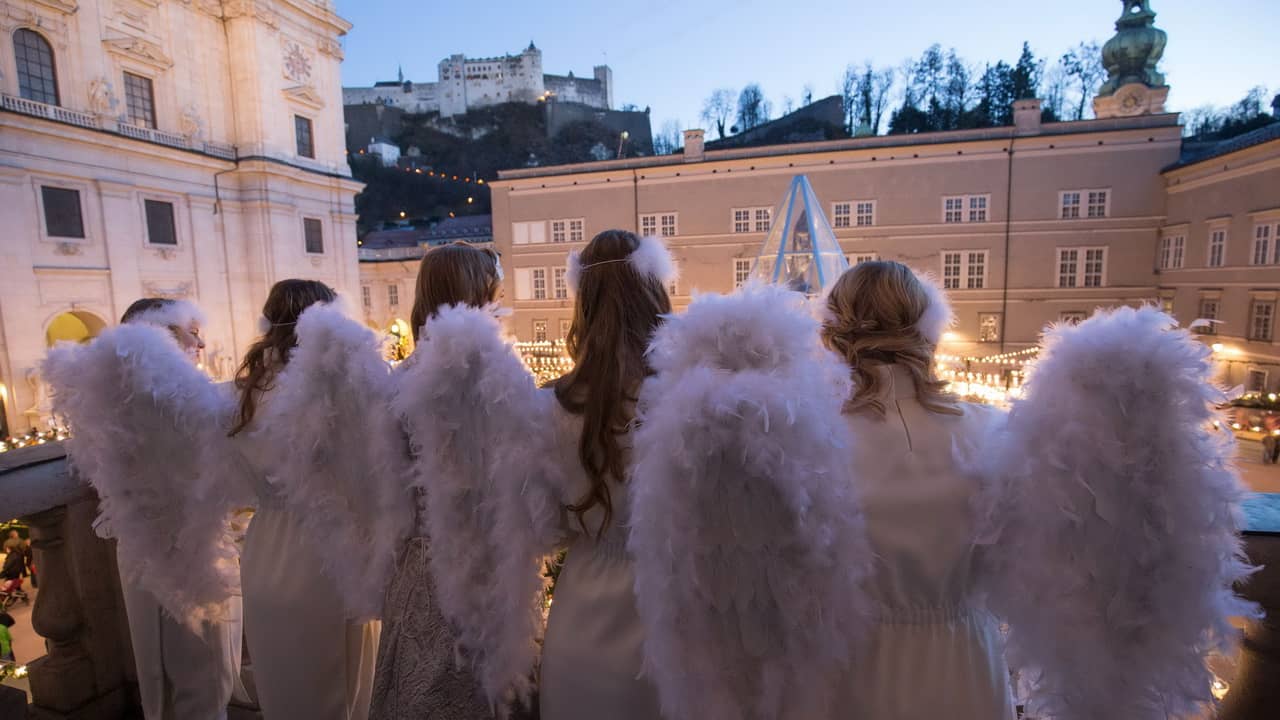 Christkindlteam christkindl Salzburg jul advent vinter semester Österrike
