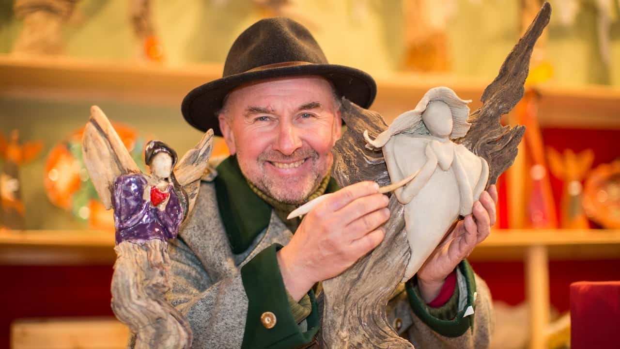 Christkindl advent julmarknad Salzburg vinter semester adventsmarknad Österrike konsthandwerk