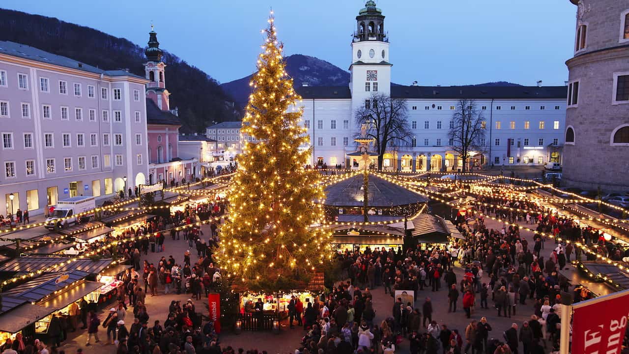 julmarknad adventsmarknad Christkindlmarkt jul advent Salzburg Österrike