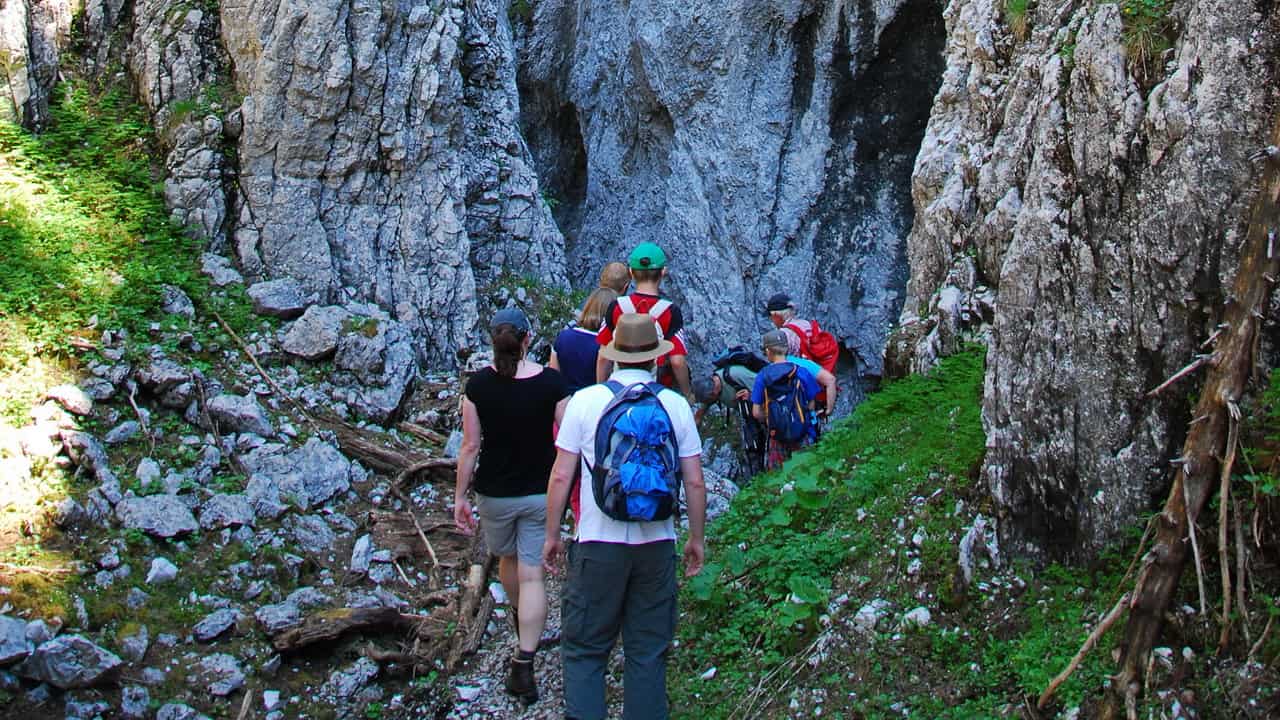 Notgasse Stoderzinken vandringsresa Dachstein Salzkammergut