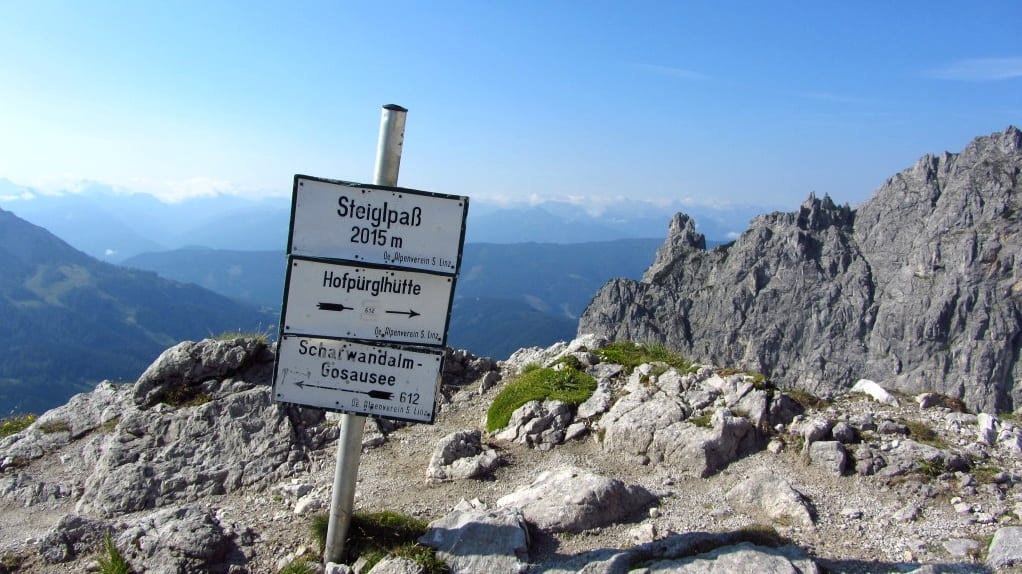 Steiglpass Salzkammergut Gosaukamm Semester i Österrike