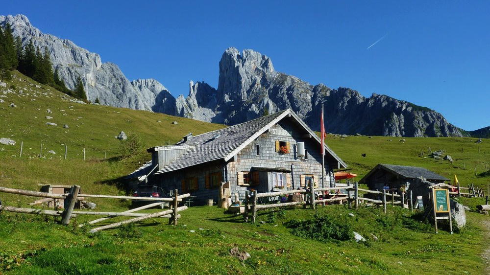 Stuhlalm Salzkammergut Gosau Gosaukamm Semester i Österrike