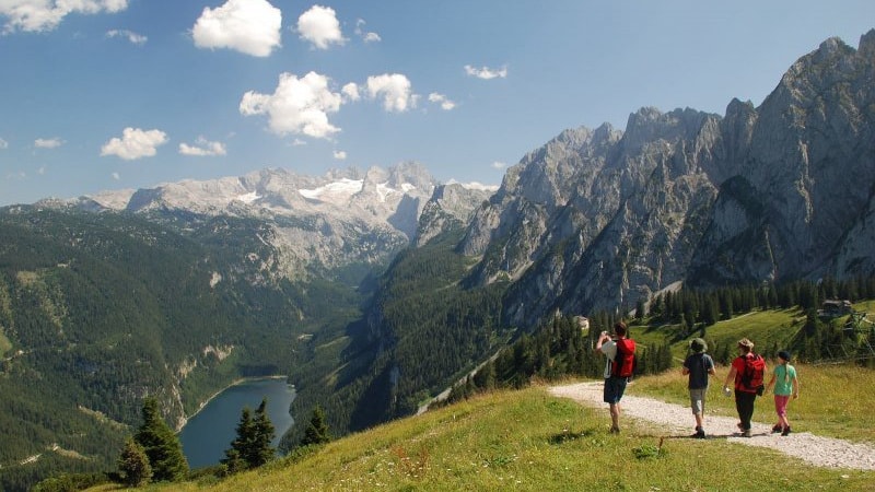 Zwieselalm Gosau Dachstein vandring trailrunning