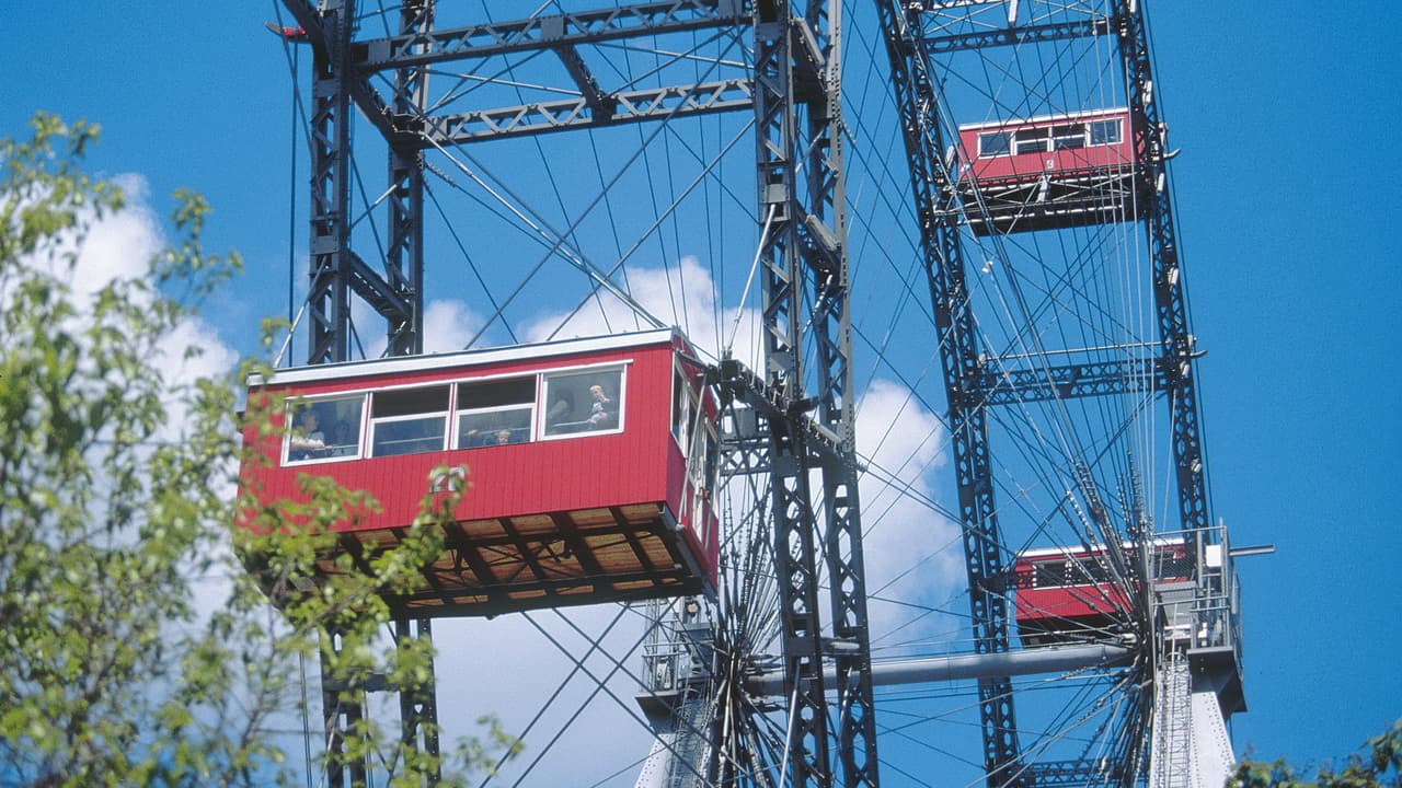 Wien Prater Riesenrad Tema Grupp Konferens