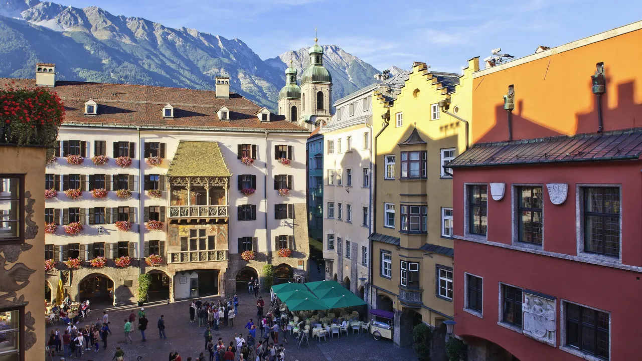 Innsbruck Altstadt Semester i Österrike Tirol