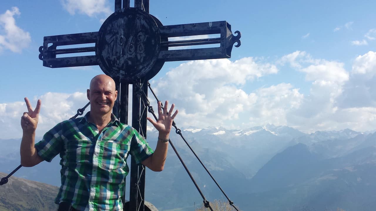 Manfred går Seven Summmits vid Saalbach Hinterglemm © Austria Travel - Rusner