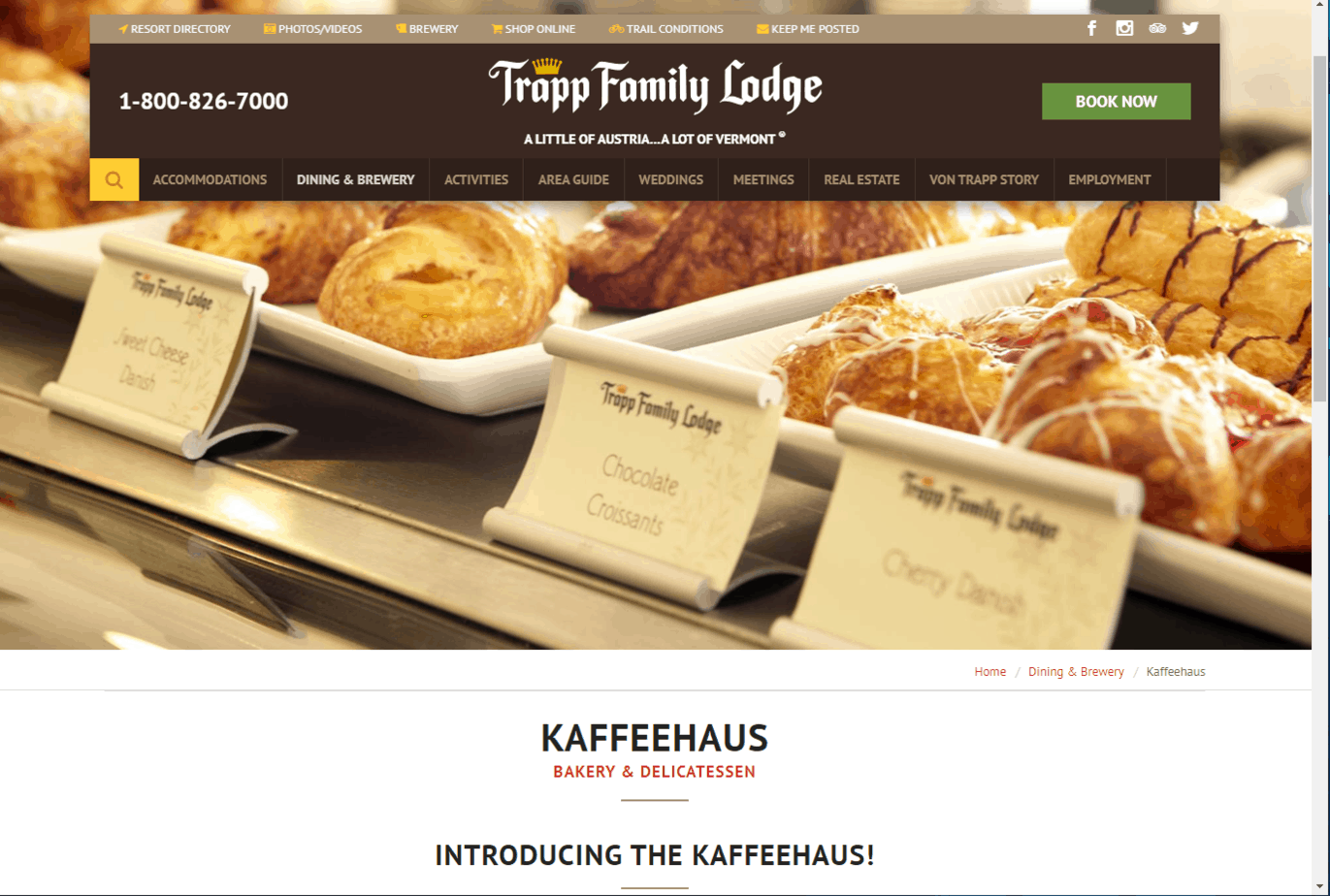 Sound of Music - Trapp Family Lodge i USA