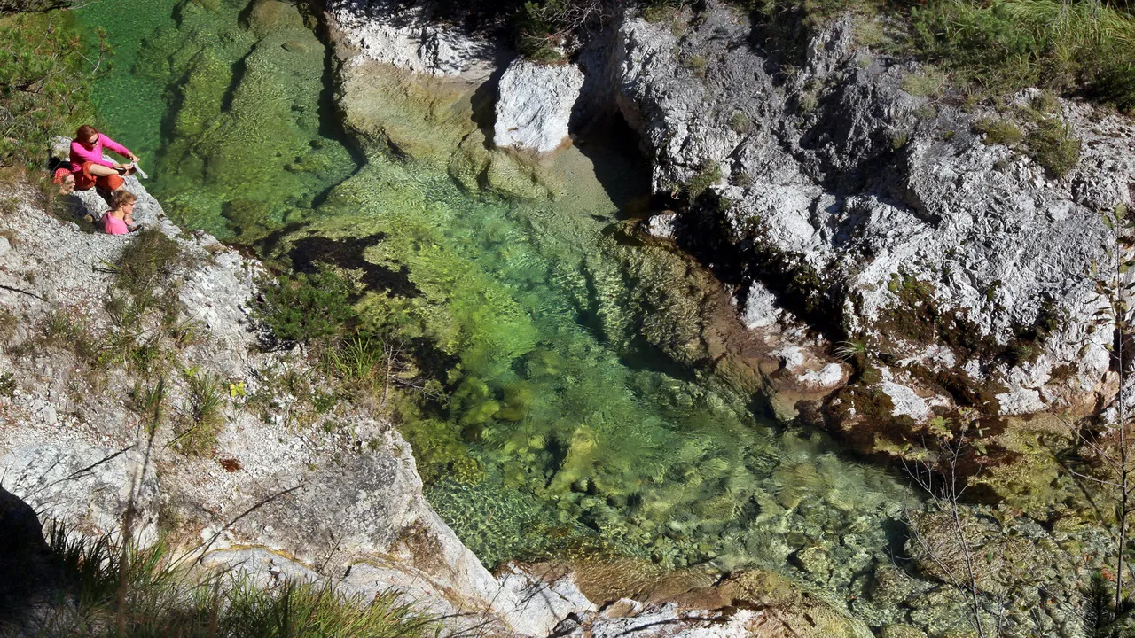 Vandring vatten ötschergräben grand canyon
