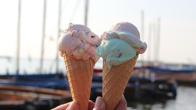 Läcker italiensk glass