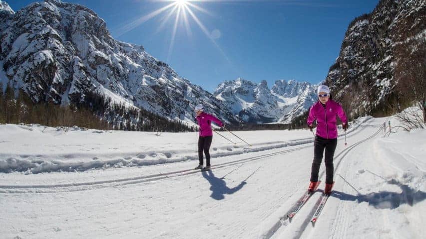 Längdskidåkning i Dolomiterna