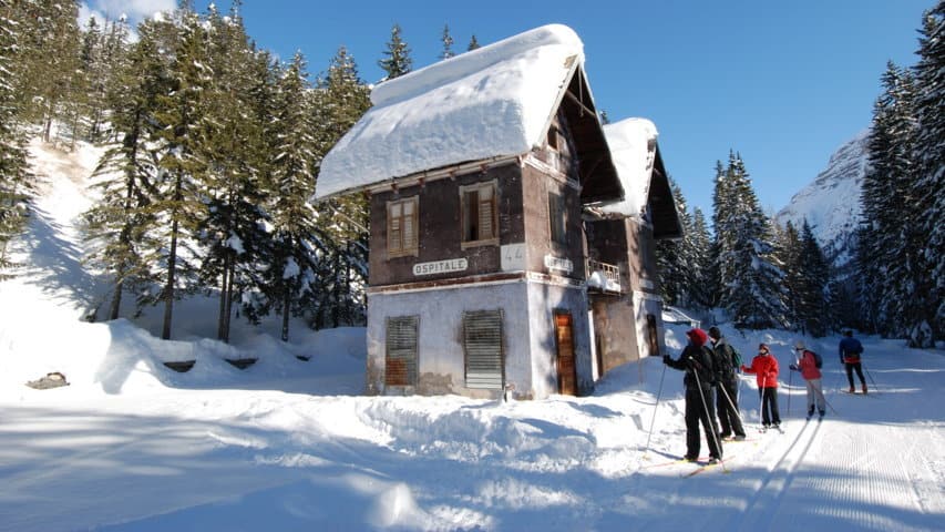 Längdskidåkning Toblach Cortina Dolomiterna