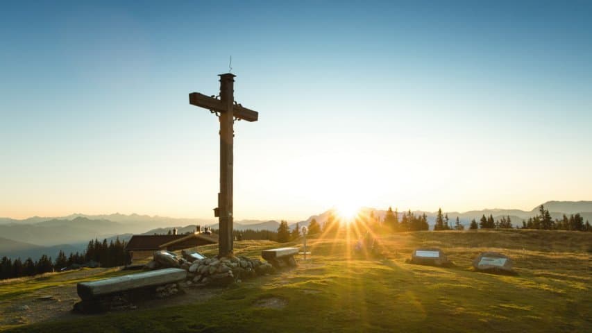 Solnedgång fäbodvandring Rossbrand