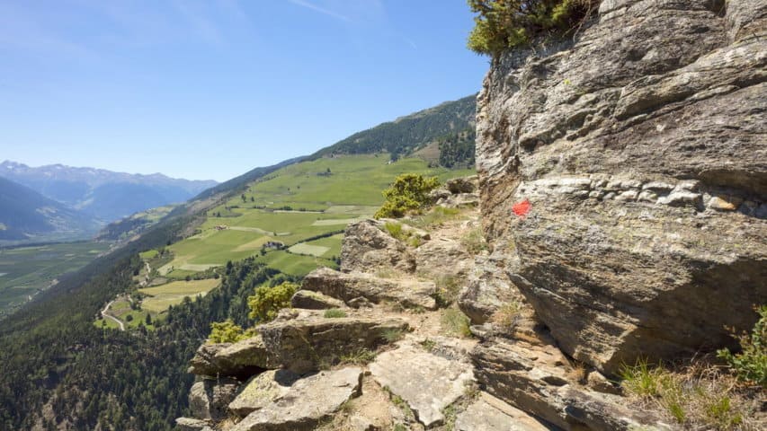 Utsikt vandring på egen hand Vinschgau