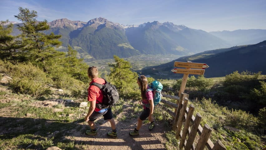Vandring på egen hand i Vinschgau