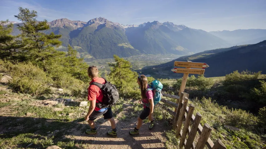 Vandring på egen hand i Vinschgau