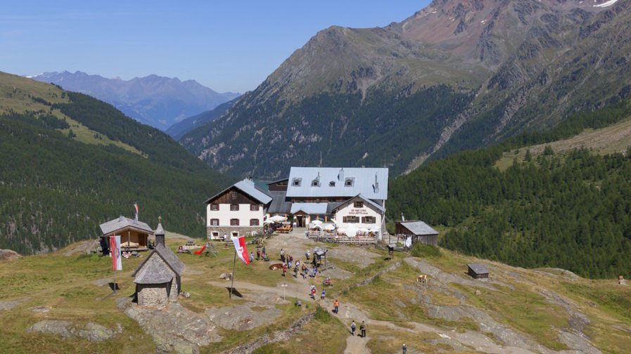 Vandring Zufallhütte nationalpark Stelvio Stilfserjoch