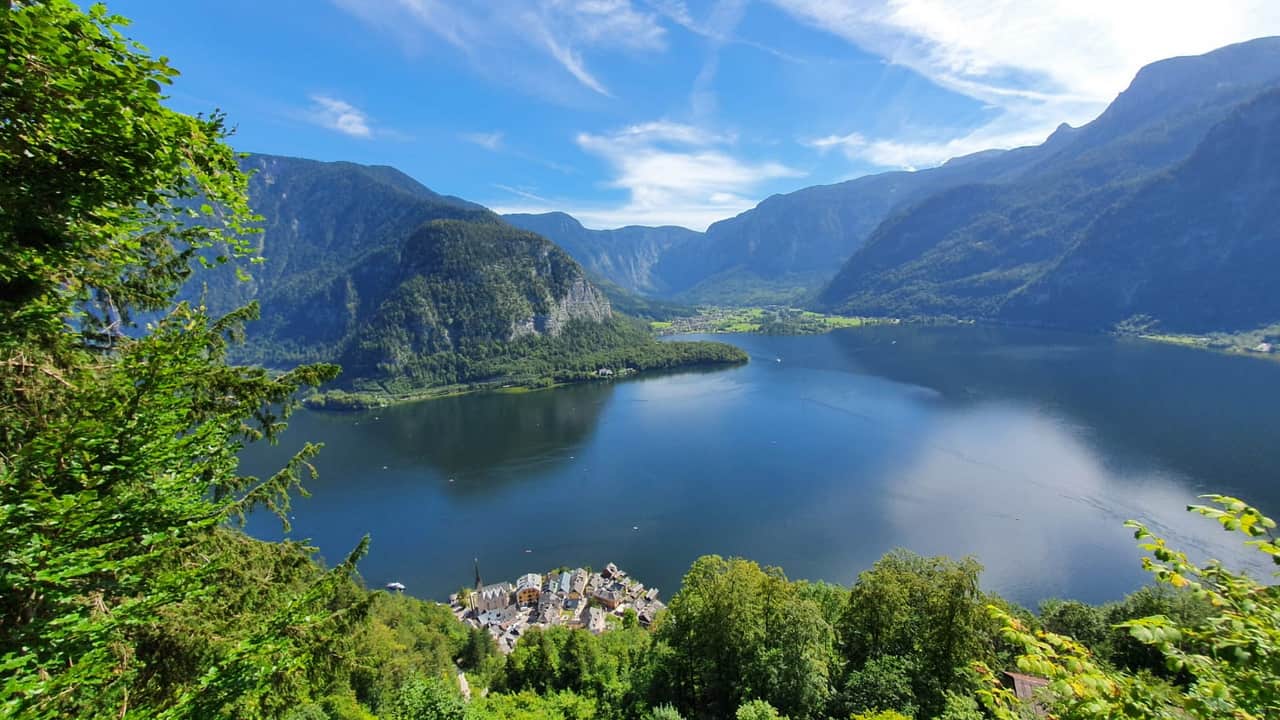 Hallstattsjön Salzkammergut