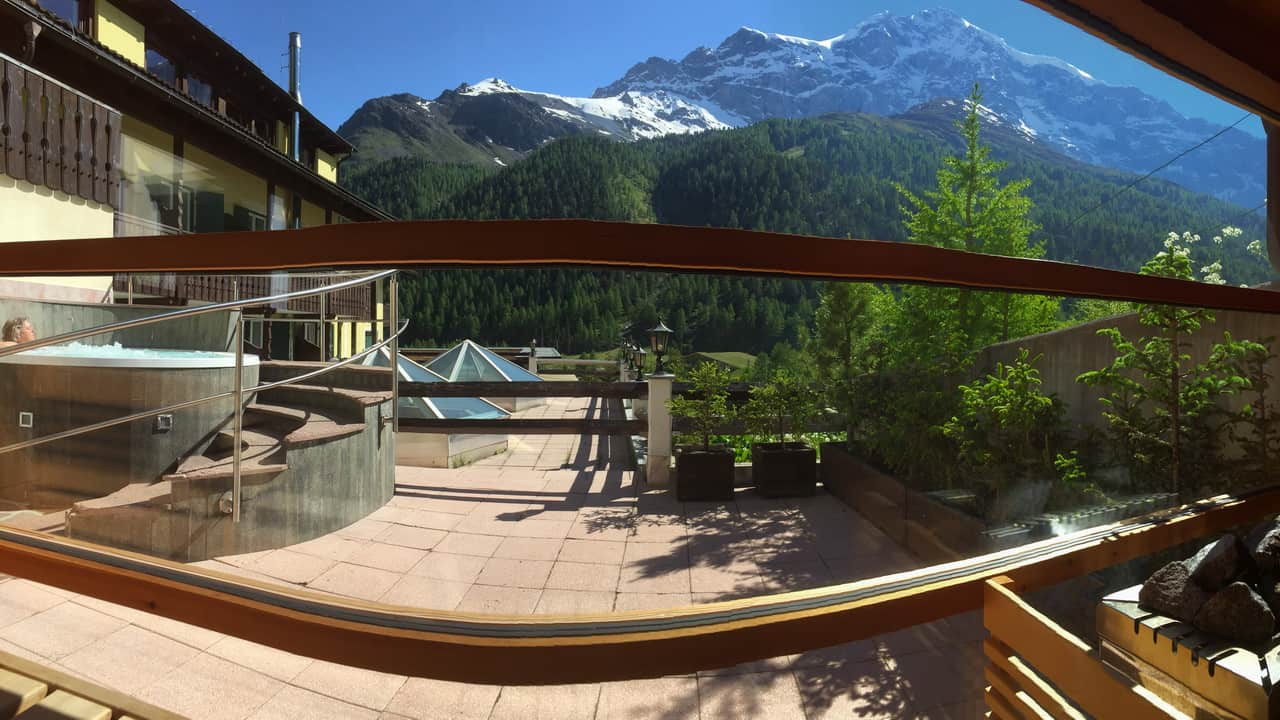 Hotel Paradies - Utsikt bubbelpool