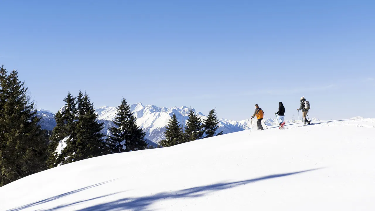 Snöskovandrare Ortler Sulden skidsemester