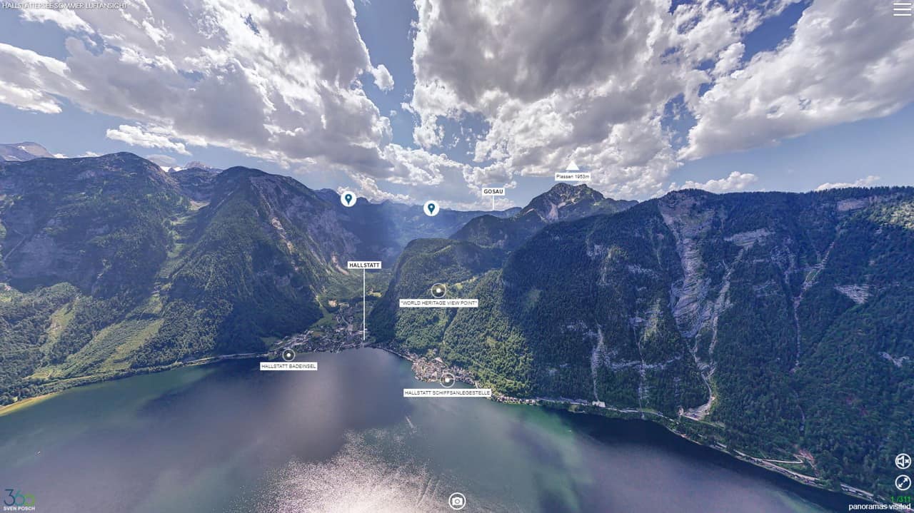 Salzkammergut panoramakarta