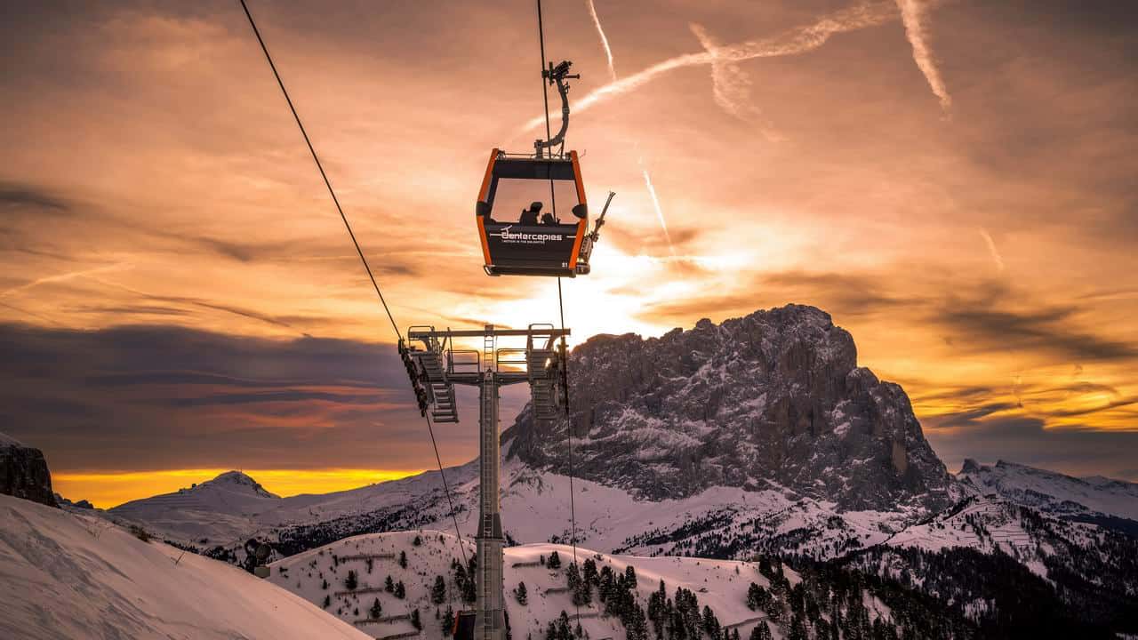 Skidsemester i Val Gardena/Gröden Dantercepies
