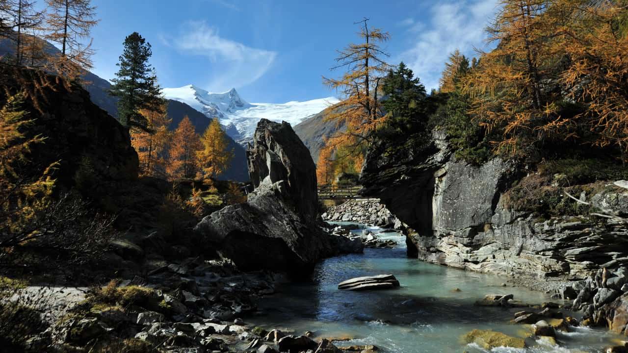 Gschlöss med Venedigermassivet
