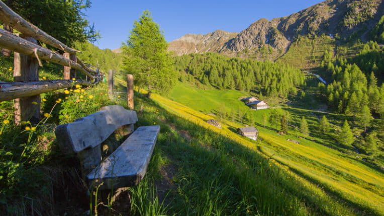 Hike grön alpäng bänk