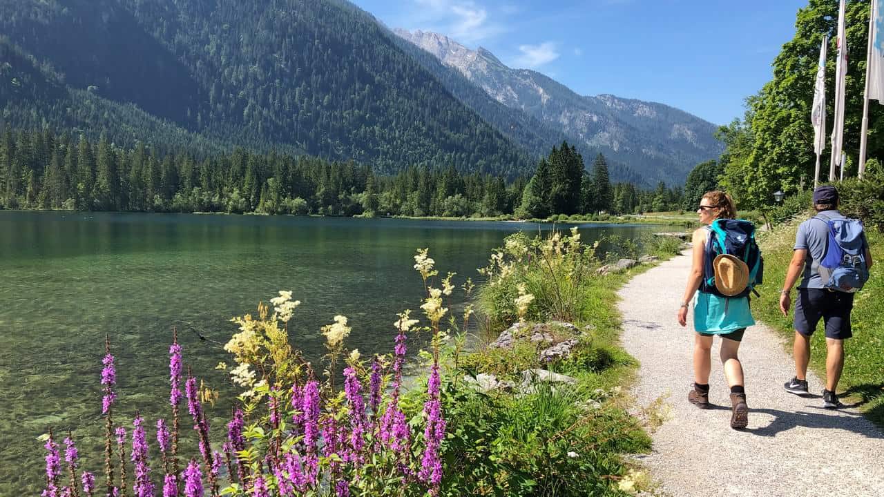 Vandra Bayern till Österrike Hintersee