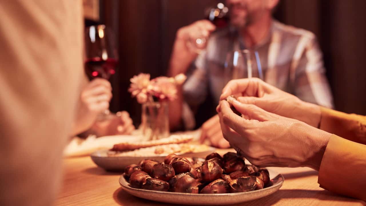 Kväll kastanjer sydtyrolen