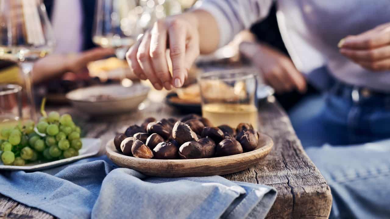 Törggelen kastanjer Italien