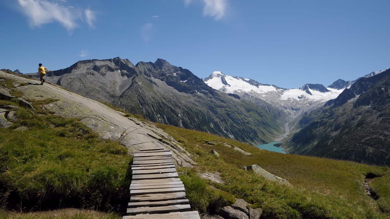 Vandra i Zillertal på Berliner Höhenweg
