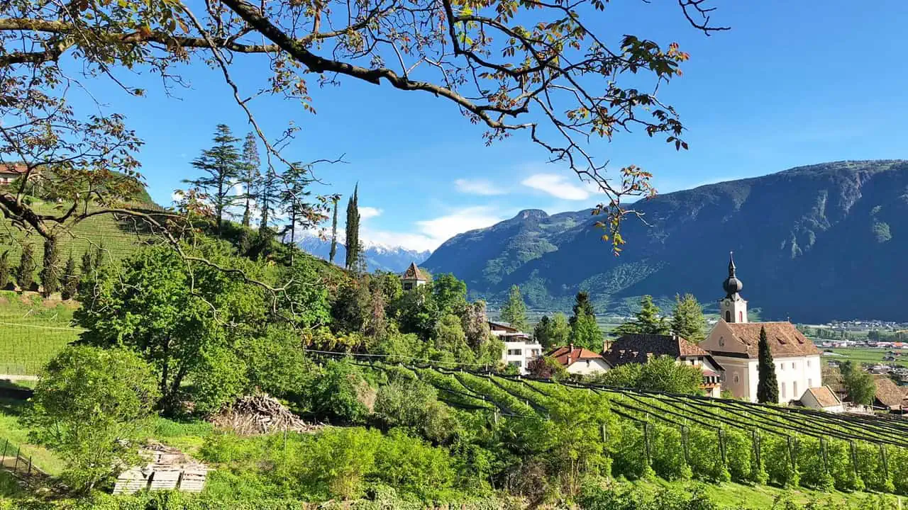 Cykla München Meran-Merano vingård