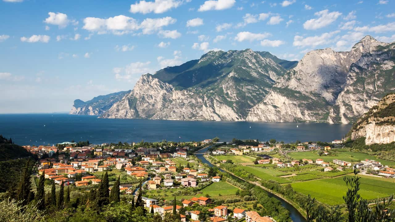 Torbole Gardasjön cykla München Gardasjön