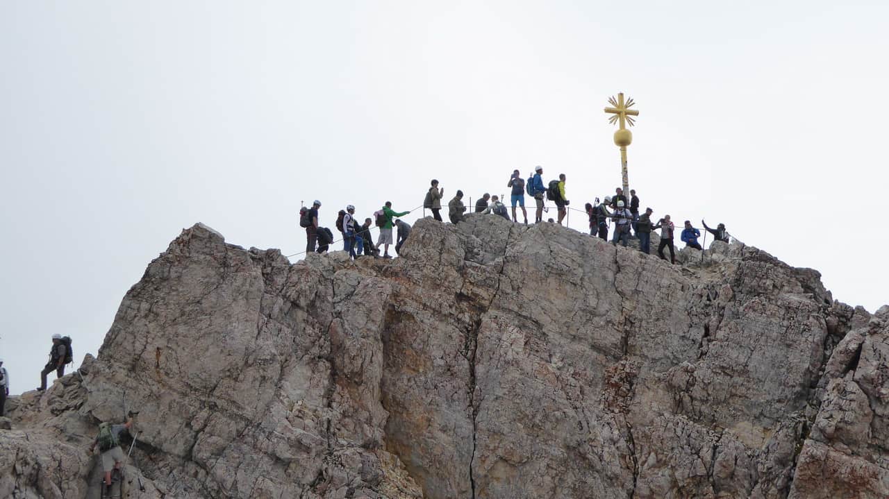 Vandra runt Zugspitze, toppen