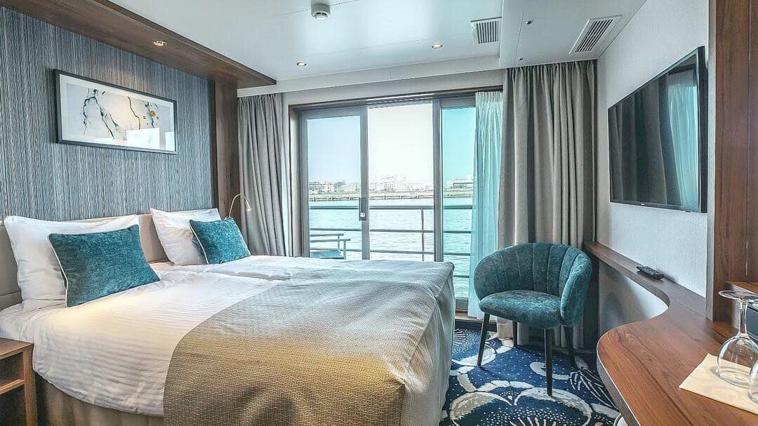 Swiss Crown - Diamantdeck - Doppelkabine - Franz. Balkon Swiss Crown - Superiorhytt med balkong