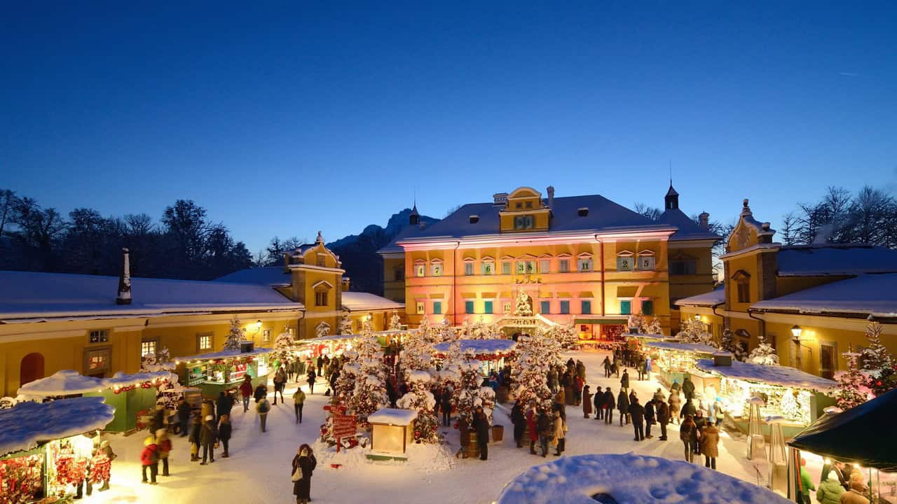 Julmarknad i Hellbrunn Salzburg