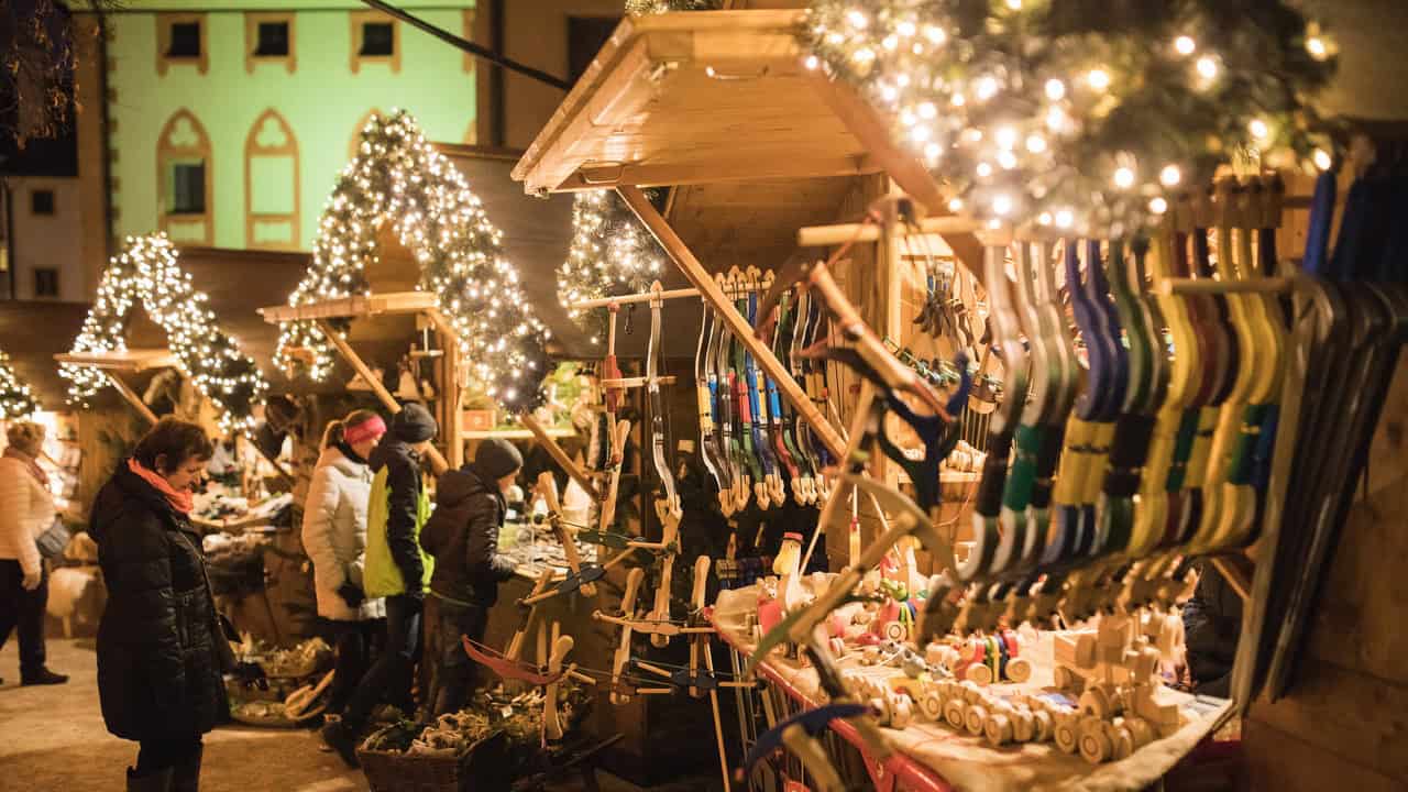 Julmarknad på fästningen Hohensalzburg Salzburg